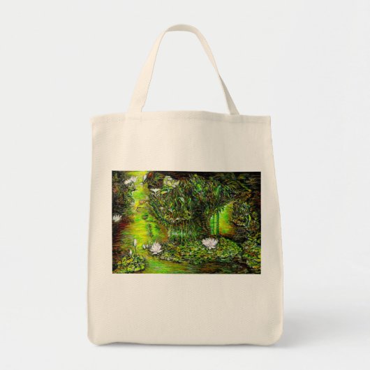 Tote Bag Un étang avec des pensées impures (Devant)