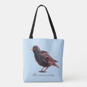 Tote Bag Un étourneau  (Dos)