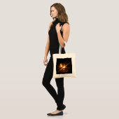 Tote Bag Un feu cosy (Devant (modèle))
