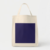 Tote Bag un fond bleu avec une horloge dessus (Devant)