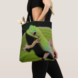 Tote Bag Un Gecko de vert de bébé