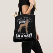 Tote Bag Un grand cadeau de Dane pour une mère de chien (De près)