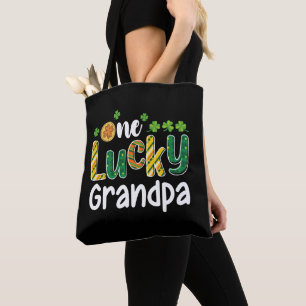 Tote Bag Un grand-père chanceux jumelé famille St Patrick's
