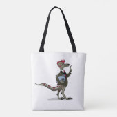 Tote Bag Un Greffier De Caricature Iguanodon. (Dos)