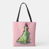 Tote Bag Un Hadrosaurus Féminin Tenant Une Poupée. (Dos)