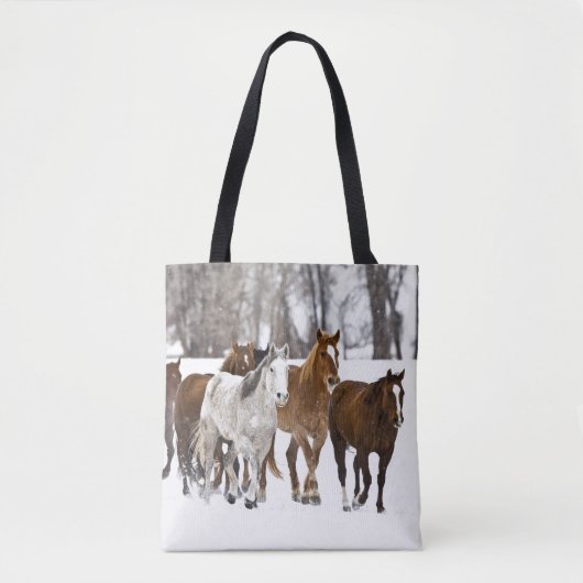 Tote Bag Un hiver pittoresque de course (Devant)