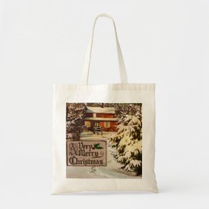 Tote Bag Un hiver traditionnel classique de Noël très