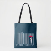Tote Bag Un homme élégant tenant un code barre parapluie (Devant)