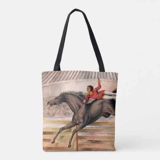 Tote Bag Un Interprète De Cirque À Cheval De Voûte (Dos)