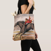 Tote Bag Un Interprète De Cirque À Cheval De Voûte (De près)