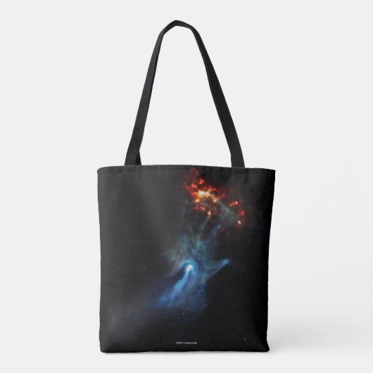Tote Bag Un Jeune Pulsar Montre Sa Main (Dos)