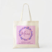 Tote Bag Un joli cadeau pour maman Floral (Devant)