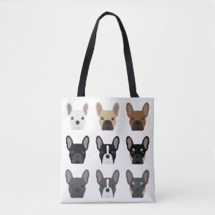 Tote Bag Un joli chien de taureau français en face Motif