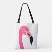 Tote Bag Un joli flamant rose isolé (Dos)
