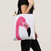 Tote Bag Un joli flamant rose isolé (De près)