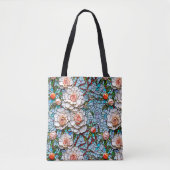 Tote Bag Un Joli Modèle Floral De Faux Mosaïque (Devant)