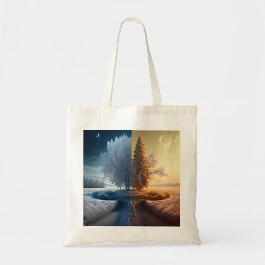 Tote Bag Un jour en hiver (Devant)