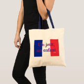 Tote Bag Un jour, un enfant (Devant (produit))