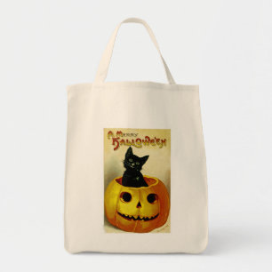 Tote Bag Un joyeux Kitten Halloween