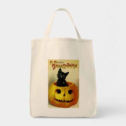 Tote Bag Un joyeux Kitten Halloween (Devant)