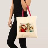 Tote Bag Un joyeux Père Noël par Ellen Clapsaddle (Devant (produit))