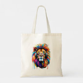 Tote Bag Un lion dans les écouteurs (Dos)