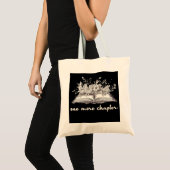 Tote Bag Un Livre De Chapitre De Plus Avec Fleurs (Devant (produit))