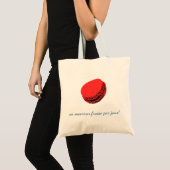 Tote Bag un macaron fraise par jour ! (Devant (produit))