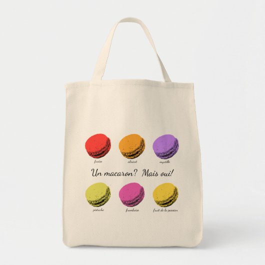 Tote Bag Un macaron ? Mais oui ! (Devant)