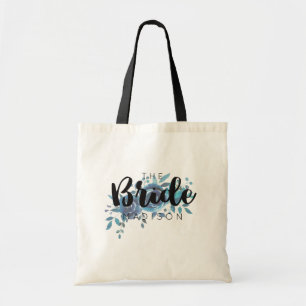 Tote Bag Un Mariage Rose couleur  bleu