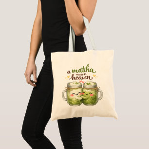 Tote Bag Un Matcha Fait au Ciel Drôle et Mignon