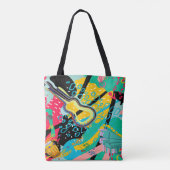Tote Bag Un mélange musical Abstrait (Dos)