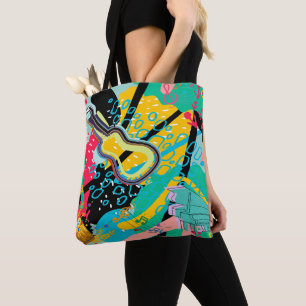 Tote Bag Un mélange musical Abstrait