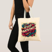 Tote Bag Un message positif pour continuer à avancer. Eco-b (Devant (produit))