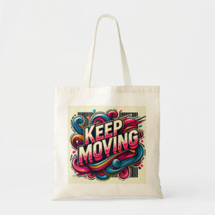 Tote Bag Un message positif pour continuer à avancer. Eco-b