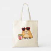 Tote Bag Un mignon hamster. fan de cinéma. Amoureux du hams (Dos)