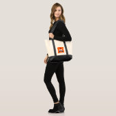 Tote Bag Un monogramme superposé sur le drapeau NLD sur ou (Devant (modèle))