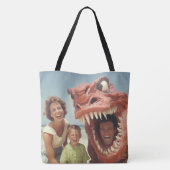 Tote Bag Un Monster Day à la plage (Dos)