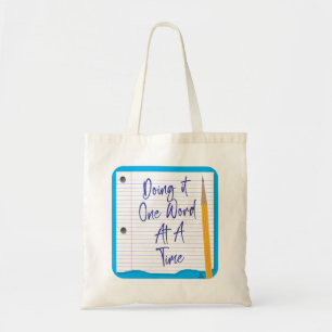 Tote Bag Un mot à la fois amusant auteur art