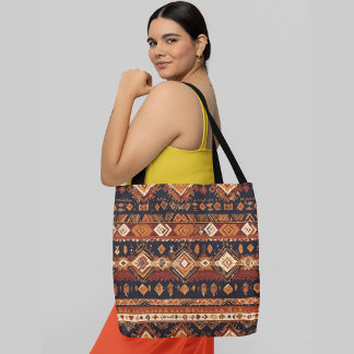 Tote Bag Un motif extensible transparent avec des formes gé