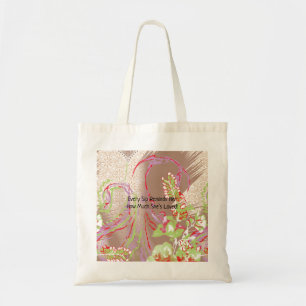 Tote Bag Un motif floral décoratif caractérisé par une viva