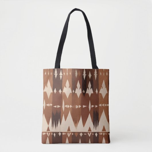 Tote Bag Un motif géométrique transparent avec forme triang (Devant)
