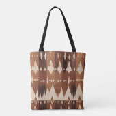 Tote Bag Un motif géométrique transparent avec forme triang (Dos)