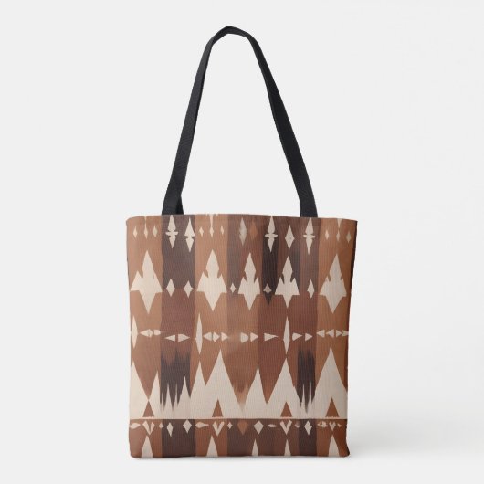 Tote Bag Un motif géométrique transparent avec forme triang (Dos)