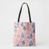 Tote Bag Un motif sans faille avec différents feuilles styl (Devant)
