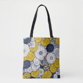 Tote Bag Un motif sans soudure aux éléments floraux abstrai (Devant)
