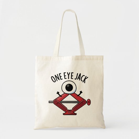 Tote Bag Un Oeil Jack Funny Voiture Jack Pun (Devant)