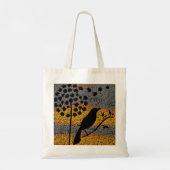 Tote Bag Un oiseau parmi les plumes (Dos)