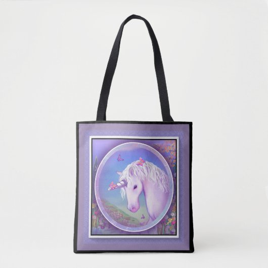 Tote Bag Un paradis mauve (Devant)