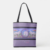 Tote Bag Un paradis mauve (Dos)